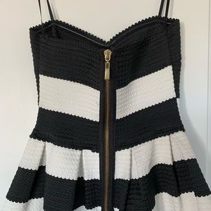Black & White B Darlin Strapless Dress